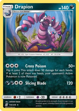 Drapion 134  SM  Unified Minds