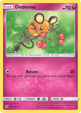 Dedenne 145/236  SM  Unified Minds