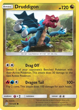Druddigon 157/236  - Reverse Holofoil SM  Unified Minds