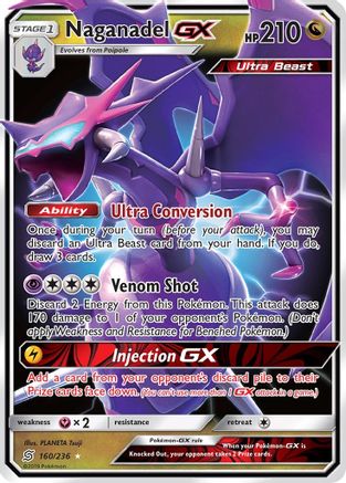 Naganadel GX 160/236  - Holofoil SM  Unified Minds