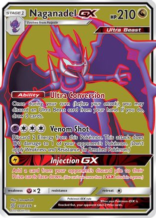 Naganadel GX (Full Art)  - Holofoil SM  Unified Minds