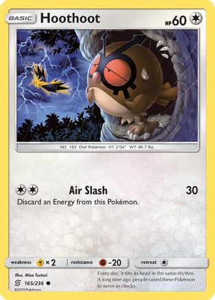 Hoothoot 165/236  - Reverse Holofoil SM  Unified Minds