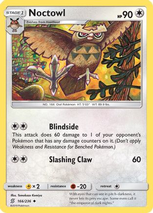 Noctowl 166/236  - Reverse Holofoil SM  Unified Minds