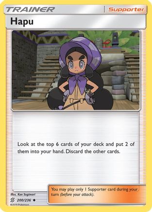 Hapu 200/236  - Reverse Holofoil SM  Unified Minds