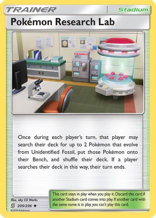 Pokemon Research Lab 205/236  SM  Unified Minds