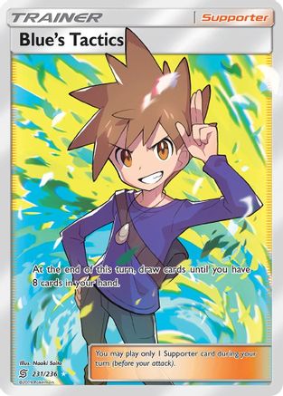 Blue's Tactics (Full Art) 231  - Holofoil SM  Unified Minds
