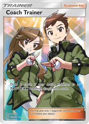 Coach Trainer (Full Art) 233  - Holofoil SM  Unified Minds