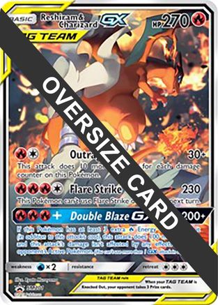 Reshiram & Charizard GX SM201  - Holofoil Jumbo Cards