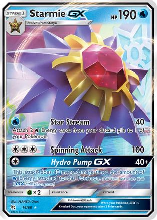 Starmie GX 014/68  - Holofoil Hidden Fates