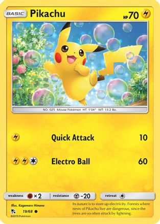 Pikachu 019/68  Hidden Fates