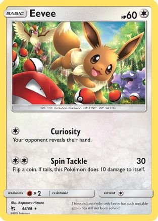 Eevee (48) (48) 048/68  - Holofoil Hidden Fates