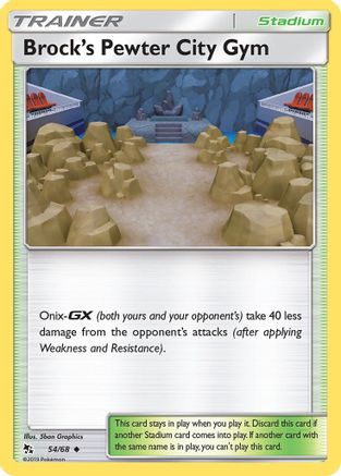 Brock's Pewter City Gym 054/68  Hidden Fates