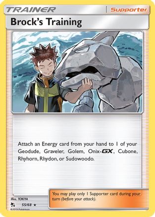Brock's Training 055/68  - Holofoil Hidden Fates