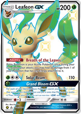 Leafeon GX SV46/SV94  - Holofoil Hidden Fates Shiny Vault