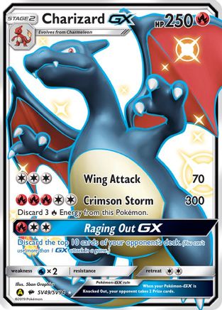 Charizard GX SV49/SV94  - Holofoil Hidden Fates Shiny Vault