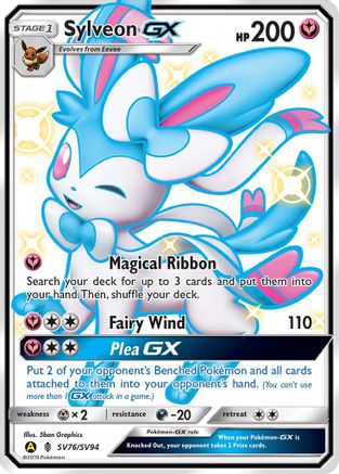 Sylveon GX SV76/SV94  - Holofoil Hidden Fates Shiny Vault