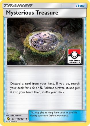 Mysterious Treasure (Pokemon League) 113a/131  - Reverse Holofoil League & Championship Cards