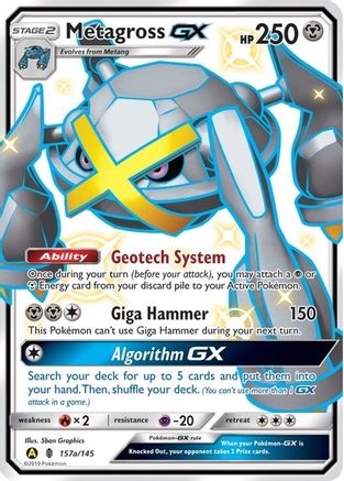Metagross GX 157a/145  - Holofoil Alternate Art Promos