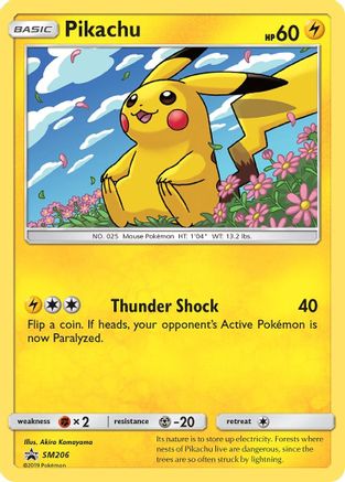 Pikachu SM206  - Holofoil SM Promos