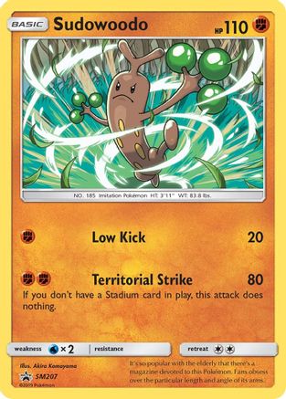 Sudowoodo SM207  - Holofoil SM Promos