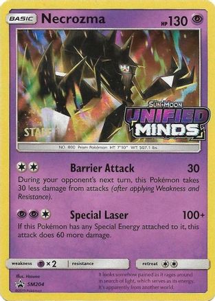 Necrozma (Prerelease) [Staff] SM204  - Holofoil SM Promos