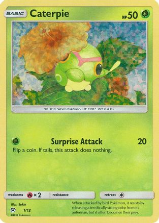 Caterpie 001/12  - Holofoil McDonalds Promos 2019