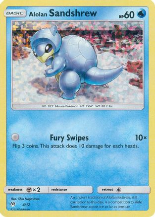 Alolan Sandshrew 004/12  - Holofoil McDonalds Promos 2019