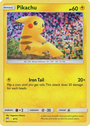 Pikachu 006/12  - Holofoil McDonalds Promos 2019