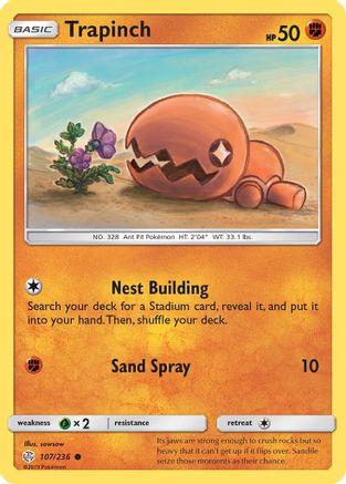 Trapinch 107/236  SM  Cosmic Eclipse