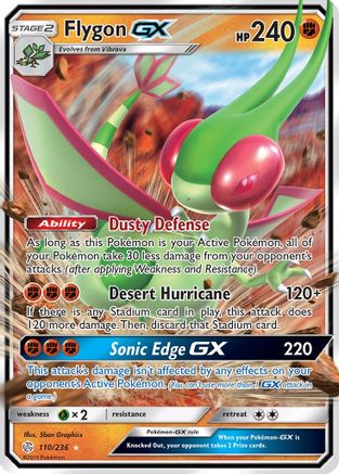 Flygon GX 110/236  - Holofoil SM  Cosmic Eclipse