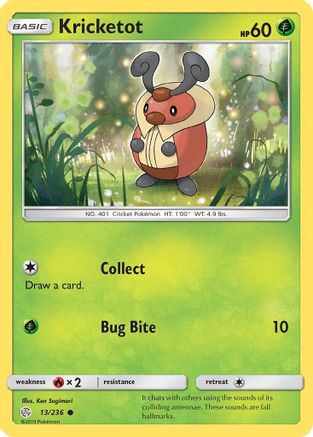 Kricketot 013/236  SM  Cosmic Eclipse