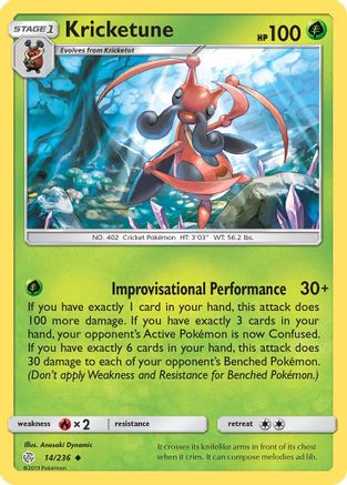 Kricketune 014/236  SM  Cosmic Eclipse