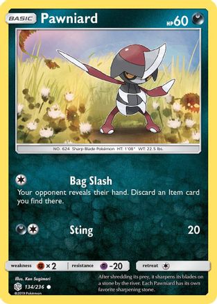 Pawniard 134/236  SM  Cosmic Eclipse