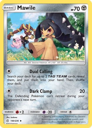 Mawile 140/236  - Reverse Holofoil SM  Cosmic Eclipse