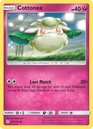 Cottonee 147/236  SM  Cosmic Eclipse