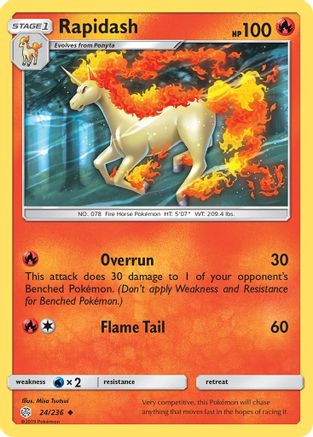 Rapidash 024/236  SM  Cosmic Eclipse