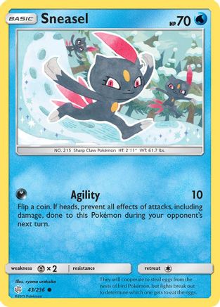 Sneasel 043/236  SM  Cosmic Eclipse