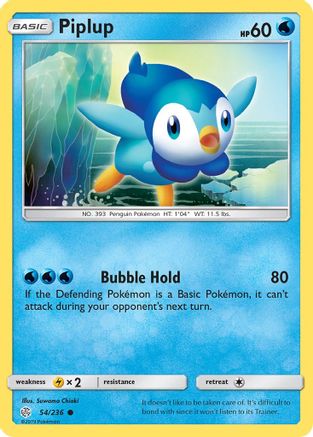 Piplup 054/236  SM  Cosmic Eclipse