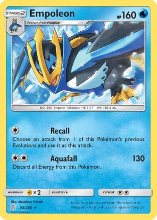 Empoleon 056/236  - Reverse Holofoil SM  Cosmic Eclipse