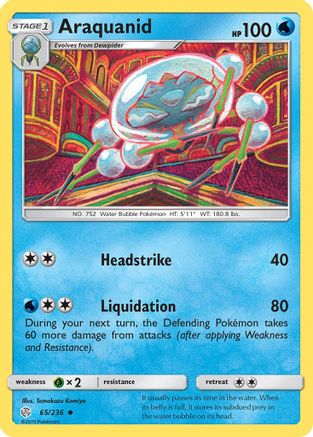 Araquanid 065/236  SM  Cosmic Eclipse
