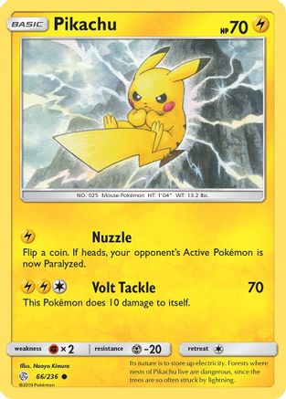 Pikachu 066/236  SM  Cosmic Eclipse