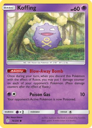 Koffing 076/236  SM  Cosmic Eclipse