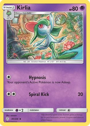 Kirlia 081/236  - Reverse Holofoil SM  Cosmic Eclipse