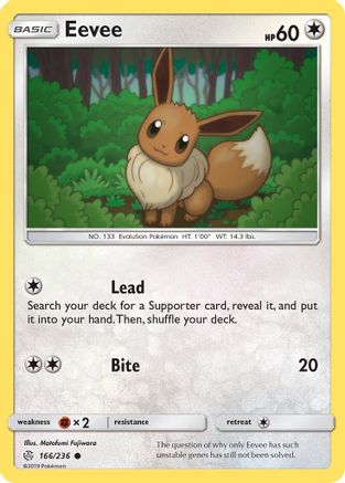 Eevee 166/236  SM  Cosmic Eclipse