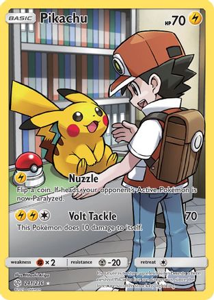 Pikachu (Secret) 241/236  - Holofoil SM  Cosmic Eclipse
