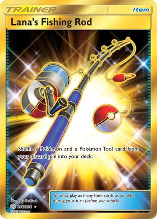 Lana's Fishing Rod (Secret) 266  - Holofoil SM  Cosmic Eclipse