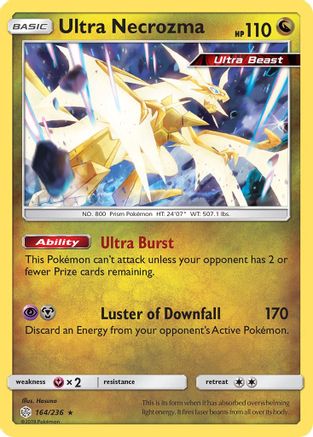 Ultra Necrozma 164/236  - Holofoil SM  Cosmic Eclipse