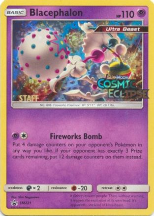Blacephalon (Prerelease) [Staff] SM221  - Holofoil SM Promos