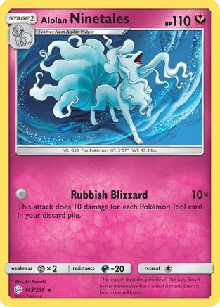 Alolan Ninetales 145/236  - Holofoil SM  Cosmic Eclipse