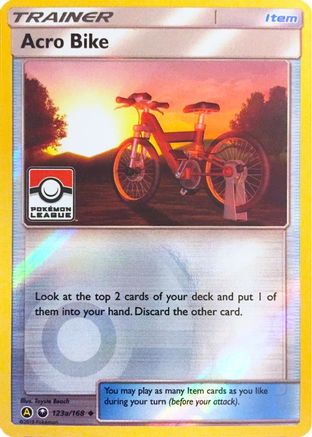 Acro Bike (Pokemon League) 123a/168  - Reverse Holofoil League & Championship Cards